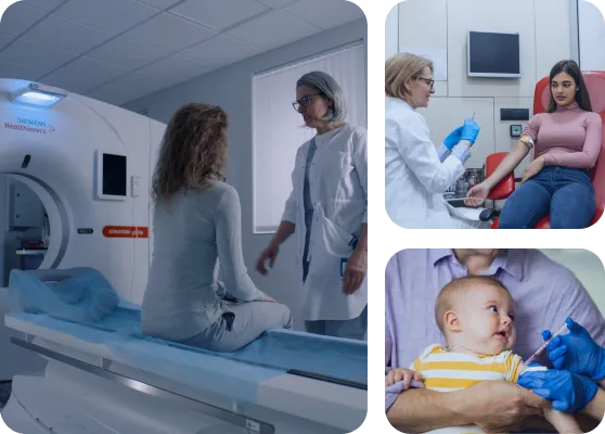 Exames, vacinas e check-ups